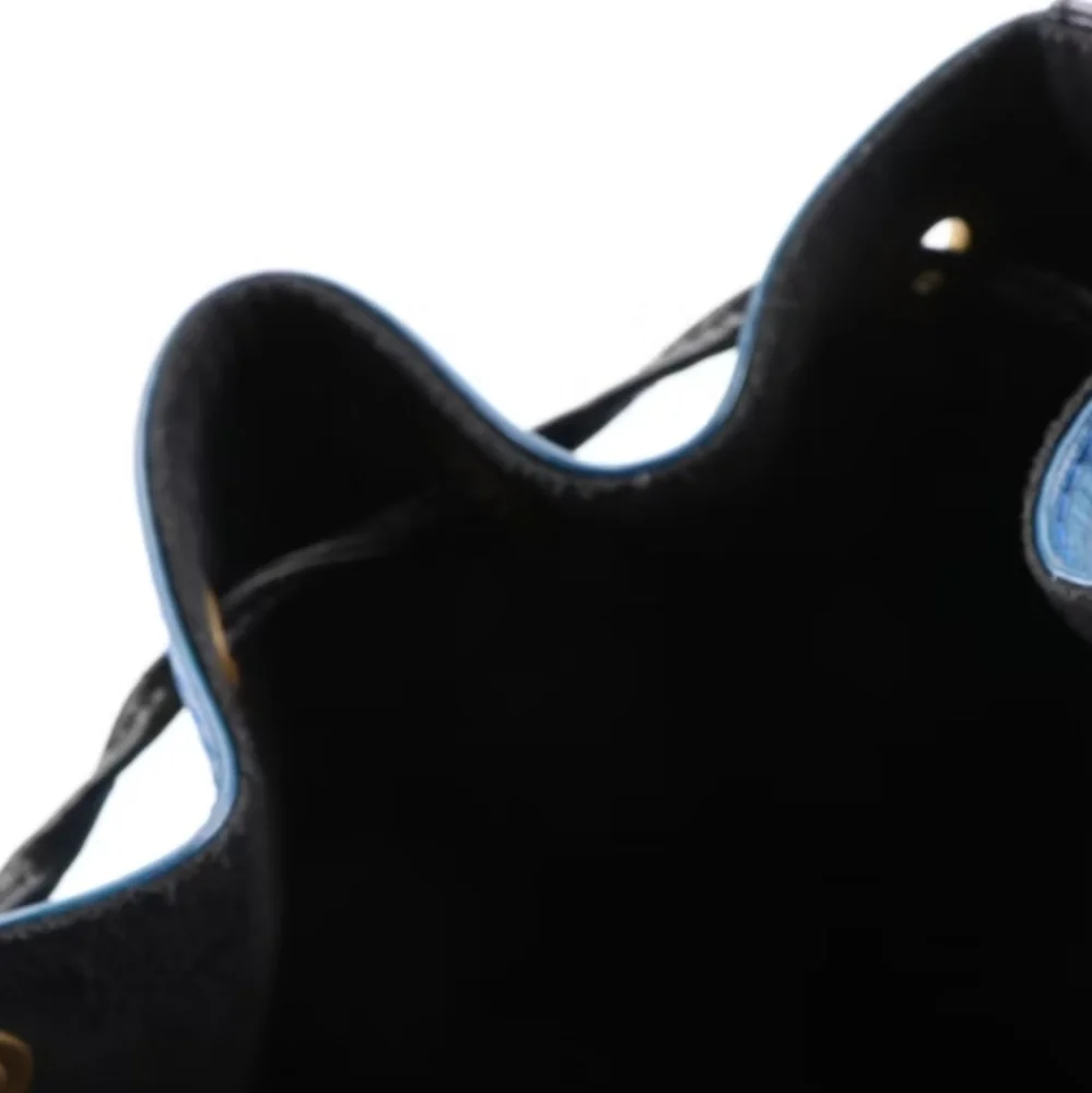 Louis Vuitton Noè Petit Bucket Bag in Toledo Blue and Black Epi Leather - Picture 5 of 8